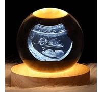Regalo Personalizzato For Futuri Genitori, Sfera Di Cristallo Personalizzata Con Ecografia Del Bambino Con Luce Notturna, Regalo For Baby Shower, Festa Della Mamma, Foto 3D Incisa Su Cristallo(8cm .1
