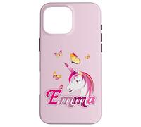 Regalo personalizzato nome Emma Custodia per iPhone 16 Pro Max