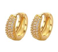 Regalo premuroso: pavé - Crystal Huggie Hoops