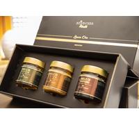 REGALO - PRESENT - CONFEZIONE ELEGANTE CON MIELE ITALIANO DI ALTA QUALITÀ