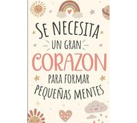 regalo profesora infantil: Regalo Personalizado para profesores, maestra infantil Primaria: Cuaderno de Notas A5 para Fin de Curso o Navidad