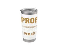 Regalo professore prof professoressa fine anno divertente Bicchiere termico in acciaio inox doppia parete