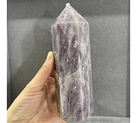 Regalo Reiki della torre della camera con gemma di quarzo cristallo di tormalina rossa naturale decorazione della stanza (Size : 700-800g)