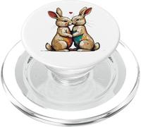 Regalo San Valentino Anniversario Kissing Honey Bunny PopSockets PopGrip per MagSafe