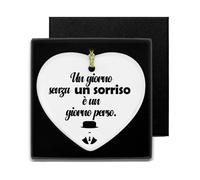 Regalo San Valentino Per Lui Regalo Per Lui Regalo Amica Natale Originale Regali Di Ispirazione Portafortuna Cordata Targhette Da Appendere Ceramica Bifacciali Con Scatola Regalo Amica Fidanzata