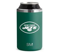 Regalo semplice e moderno con licenza ufficiale NFL per i fan dei New York Jet per uomini, donne, papà, festa del papà, refrigeratore isolato per lattine standard da 340 ml, per