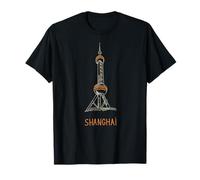 Regalo Simbolo della Città di Tower Shanghai, in Cina Maglietta