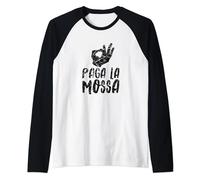Regalo Simpatico Uomo Donna Scritte Divertenti Paga La Mossa Maglia con Maniche Raglan