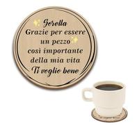 Regalo Sorella Compleanno Utile Idee Regalo per Sorella Natale Regali Originali Laurea Donna Utili Pasqua Festa Della Mamma San Valentino 18 Anni Regali per Casa Nuova Sottobicchieri in Legno