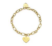 Regalo Speciale per Mamma Bracciale Sagapo Acciaio Oro Cuore Grazie Mamma SBY016