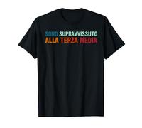 Regalo Terza Media Ragazzo Ragazza Divertente Esame Maglietta