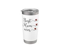 Regalo tipografico a forma di cuore per la mamma Bicchiere termico in acciaio inox doppia parete