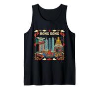 Regalo turistico Simbolo della Città di Hong Kong, in Cina Canotta