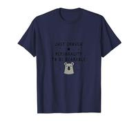Regalo umoristico con personalità a malapena tollerabile Maglietta, Uomo, Navy, 3XL