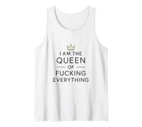 Regalo umoristico divertente "I Am the Queen of Fucking Everything" Canotta