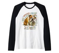 Regalo umoristico per Il 57° Compleanno di Un Vecchio Cane Maglia con Maniche Raglan