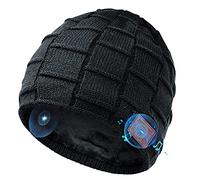 Regalo Uomo Donna Cappello Bluetooth Berretto Sci Regalo Natale Cappello Sportivi Uomo Musicale Bluetooth Lavorato a Maglia Berretto Cappello Invernali con Cuffie Stereo e Microfono Vivavoce