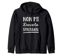 Regalo Uomo Donna Scritte Divertenti Non Mi Dovete Stressare Felpa con Cappuccio