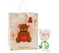Regalo utile asciugamano lecca-lecca busta orsetto