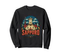Regalo Vintage Sapporo Giappone Souvenir da Viaggio Felpa