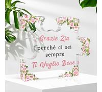 Regalo Zia Natale, Regalo per Zia Regalo Natale Zia Puzzle Acrilico, Regalo per Zia Da Nipote, Regalo Zia Nipote, Regalo per Una Zia Speciale Regalo Compleanno Regali Zia Natale Regali per La Zia
