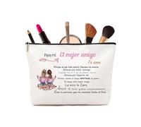 Regalos Cumpleaños Mujer - Neceser Maquillaje Personalizado Pequeño y Elegante, Ideal Como Regalo Mujer Cumpleaños, Regalo Novia y Regalos Amigas Originales., Buon amico 01, buon amico 01