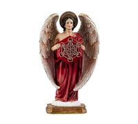 REGALOS LLUNA Angelo Metatron Figura 40 cm. tunica rossa arcangelo Mattatron Metator Immagine Resina base