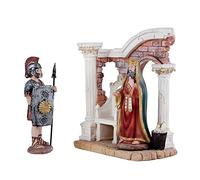 REGALOS LLUNA Set Figure Re Erode Guardia e Castello Nascita Immagine Resina Base