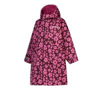 Regatta Accappatoio impermeabile oversize per bambini, Fico/Viola Floreale, 5-9 Years