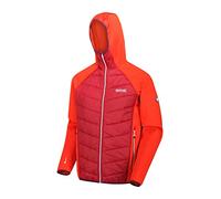 Regatta Andreson Iv' - Giacche da uomo leggere, idrorepellenti e isolate, elasticizzate, con cappuccio, Uomo, RMN127 LII60, Salmone bruciato/Rosso Delhi, M