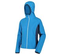 Regatta Arec Ii' Giacca Softshell Stretch Idrorepellente Antivento Con Cappuccio Soft Shell, Donna, Blue Aster/Dark Denim, 12