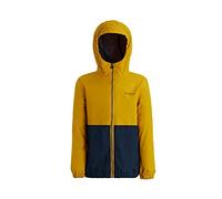Regatta Bambini Akiro Impermeabile Foderato con Cappuccio Giacca Shell, Bambino, Giacca, RKW218, Mustard Seed/Navy, Misura 5-6