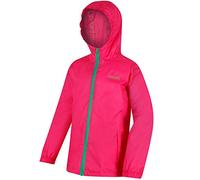 Regatta Bambini Pack it III Giacca Impermeabile e Traspirante, Bambino, Giacca, RKW213, Hot Pink, Size 15-16