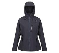 Regatta Birchdale-Giacca da Donna con Cappuccio, Impermeabile, Durevole, Grigio, 18
