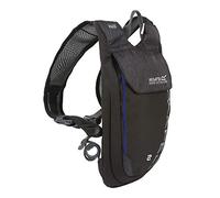 Regatta Blackfell III 2L Reflective Hardwearing Hydration Backpack, Zaino Unisex - Adulto, Black/Surfspray, Single