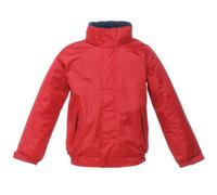 Regatta Bomber Impermeabile Bimbo con Interno in Pile E Dettagli Riflettenti Jackets Waterproof Insulated, Unisex Bambini, Classic Red/Navy, 32"