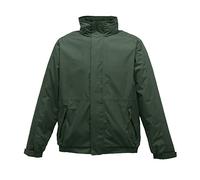 Regatta Bomber Impermeabile Dover Donna Con Cappuccio A Scomparsa Ed Interno In Pile Jackets Waterproof Insulated, Uomo, Dark Green/Dark Green, XXXL