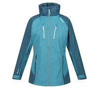 Regatta Calderdale IV Giacca shell impermeabile foderata in taffetà con cappuccio nascosto e tasche a cerniera