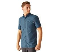 Regatta Camicia a Maniche Corte Kalambo VIII da Uomo, Coronet Blue/Moonlight Denim Check, XL