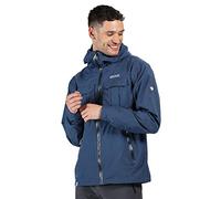 Regatta Centric' Giacca Impermeabile Traspirante Cuciture Nastrate Cappuccio Con Valvola Posteriore Coperta Jackets Waterproof Shell, Uomo, Dark Denim, L