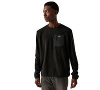 Regatta Mens Frankie Fleece Crewneck Sweatshirt Pullover, Nero, L Uomo