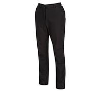 Regatta Fenton Water Repellent And Wind Resistant Softshell Short Leg, Pantaloni Donna Eleganti Donne, Black, Size 12