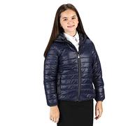 Regatta Giacca Bimbo Trapuntata Con Cappuccio Stormforce Idrorepellente E Comprimibile Baffled/quilted Jackets, Unisex bambini, Navy, 7-8
