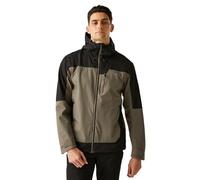 Regatta Giacca da uomo Highton Stretch IV impermeabile, Cima dell'albero/Nero, L