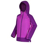 Regatta Giacca impermeabile isolata Hurdle III per bambini, Vivid Viola/Winberry, 5-6 Years