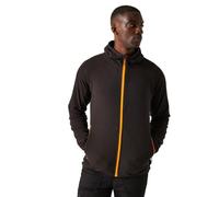 Regatta Giacca in Pile da Uomo Navigate con Zip Intera, Nero/Arancione Pop, L, Nero/Arancione Pop, L