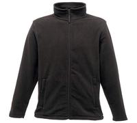 Regatta Giacca Professionale da Uomo in Pile con Zip Intera con Micro Zip, Nero, L