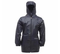 Regatta Stormbreak' Giacca Impermeabile Cuciture Nastrate Con Cappuccio Jackets Waterproof Shell, Unisex bambini, Navy, 7-8