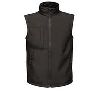 Regatta Gilet in Softshell III Strati Octagon II Uomo Impermeabile Traspirante E Antivento Bodywarmers, Uomo, Black(Black), S