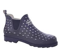 Regatta Harper' Rubber Cotton Lined Eva Footbed Ankle Height Welligton Boots, Stivali in Gomma Donna, Polka Blu Scuro, 40 EU